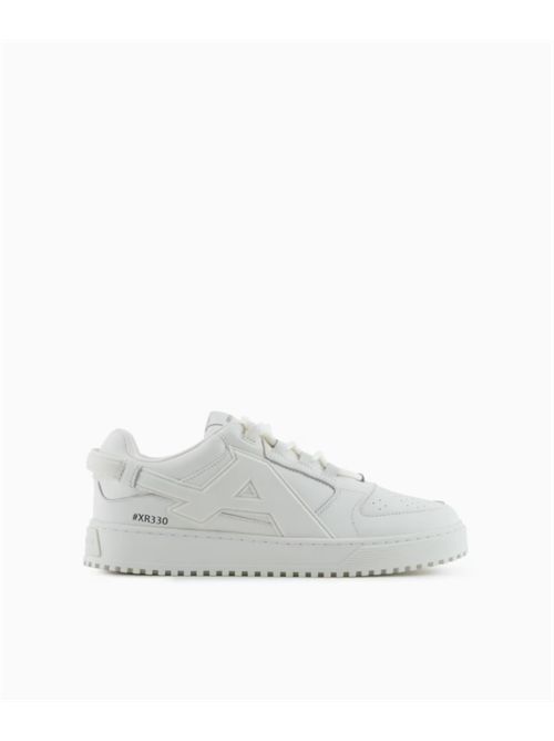 MAXI PATCH EA SNEAKERS EMPORIO ARMANI | EM003670.AF19554U0011 OFF WHITE
